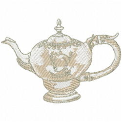 Teapots Embroidery Design 7 Teapots Embroidery Design 7